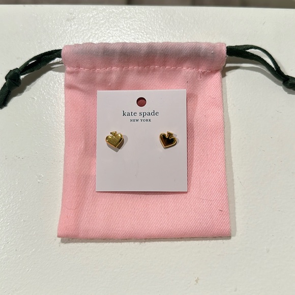 kate spade Jewelry - NWT Kate Spade gold spade shaped stud earrings